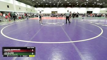 120 lbs Champ. Round 2 - Lexi Blaine, Shawnee-Mill Valley HS vs Julissa Rodriguez, Garden City HS