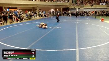 61 lbs Champ. Round 1 - Koy Koenig, Stewartville vs Brolin Nelson, Waseca