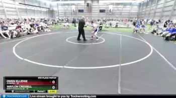 152 lbs Placement Matches (8 Team) - Owen Elledge, Alabama vs Waylon Cressell, North Dakota Blue