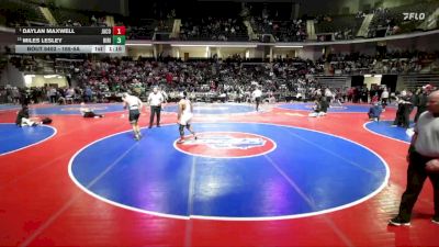 165-5A 1st Place Match - Daylan Maxwell, Jackson County vs Miles Lesley, River Ridge