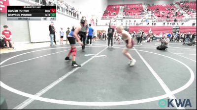 83 lbs Rr Rnd 2 - Ledger Rother, Rough Riders vs Grayson Penrod, Little Axe Takedown Club