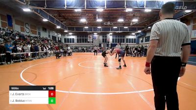 165 lbs Semifinal - Jamie Evarts, Brookline vs Joseph Bolduc, Methuen