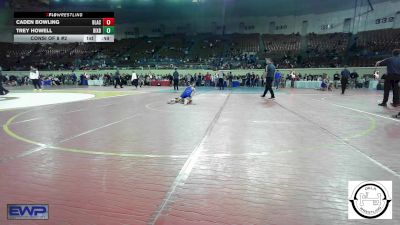 88 lbs Consi Of 8 #2 - Caden Bowling, Blackwell vs Trey Howell, Bixby