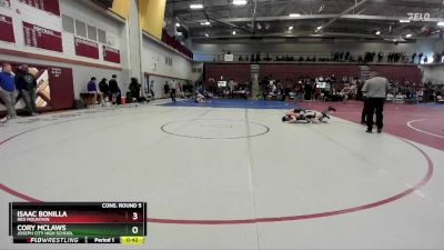 120 lbs Cons. Round 5 - Isaac Bonilla, Red Mountain vs Cory McLaws, Joseph City High School