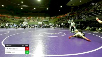 128 lbs 9th Place - Alexander Marquez, Golden Valley vs Cameron Silber, Madera