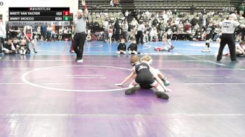 69 lbs Rr Rnd 1 - Brett Van Vacter, All I See Is Gold Academy Stripes - ESC vs Jimmy DiCicco, Wrecking Crew Wrestling Academy - ESC