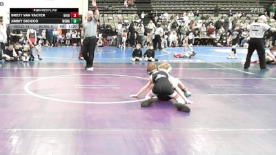 69 lbs Rr Rnd 1 - Brett Van Vacter, All I See Is Gold Academy Stripes - ESC vs Jimmy DiCicco, Wrecking Crew Wrestling Academy - ESC