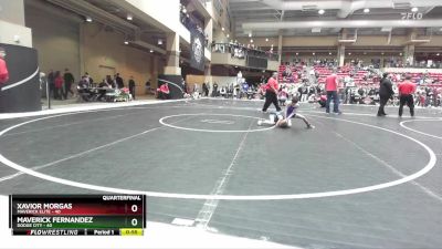 55 lbs Quarterfinal - Maverick Fernandez, Dodge City vs Xavior Morgas, Maverick Elite