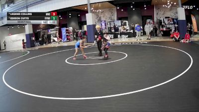 75 lbs Semifinal - Edison Cutts, Fitness Fight Factory Wrestling Club vs Legend Collins, Mission Wrestling Club