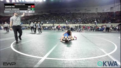 112 lbs Round Of 16 - Ashton Fee, Enid Youth Wrestling Club vs Cooper Wheeler, Owasso Takedown Club