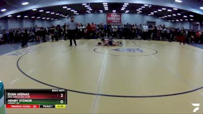 83 lbs Cons. Round 3 - Henry Sydnor, Hornet WC vs Evan Arenas, Reel Wrestling Club