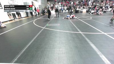 52-55 lbs Round Of 16 - Brody Boyd, Team Tulsa Wrestling Club vs Roman HIcks, Raw Wrestling Club