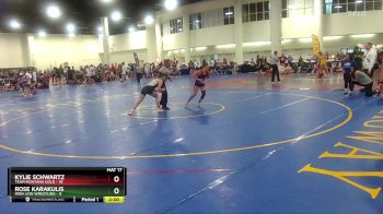 115 lbs Round 6 (8 Team) - Kylie Schwartz, Team Montana Gold vs Rose Karakulis, Iron Lion Wrestling