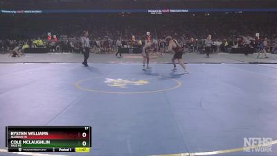 D3-175 lbs Champ. Round 1 - Cole McLaughlin, Yale HS vs Rysten Williams, Allegan HS