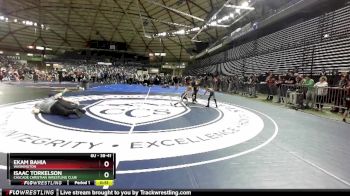 38-41 lbs Quarterfinal - Ekam Bahia, Washington vs Isaac Torkelson, Cascade Christian Wrestling Club