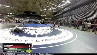 38-41 lbs Quarterfinal - Ekam Bahia, Washington vs Isaac Torkelson, Cascade Christian Wrestling Club