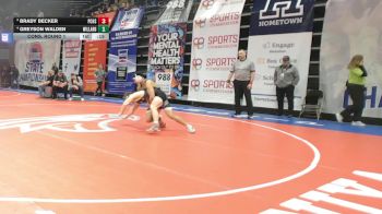 165 Class 3 lbs Cons. Round 1 - Brady Becker, Parkway Central vs Greyson Walden, Willard
