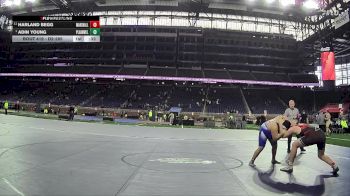 D2-285 lbs 3rd Place Match - Adin Young, Plainwell HS vs Harland Begg, Marshall HS