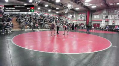 165 lbs Cons. Round 2 - Adrian Tinajero, JW North vs Ali Saqebi, West Torrance