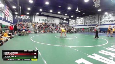 215 lbs 1st Place Match - Noah Watkins, Temecula Valley vs Jaxon Smith, Chaparral