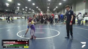 61 lbs Champ. Round 1 - Hudson Bond, Plainwell WC vs Alaynah Cutler, Farwell Elite Youth Wrestling