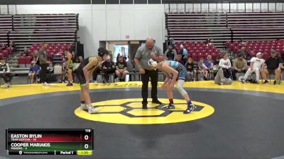 119 lbs Round 3 (8 Team) - Easton Bylin, Team Gotcha vs Cooper Mariakis, Minions