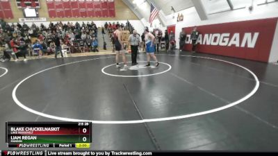 215 2B Quarterfinal - Liam Regan, Manson vs Blake Chuckelnaskit, Lake Roosevelt