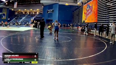 130 lbs Cons. Round 3 - Lorelai Mooradian, New Kent vs Sophia Holmes, Clayton