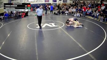 172 lbs 3rd Place Match - Gavin Lovell, Moshannon Valley Hs vs Ethan Johnson, Commodore Perry Hs