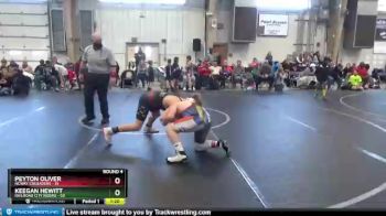 130 lbs Round 4 (8 Team) - Keegan Hewitt, Railroad City Riders vs Peyton Oliver, NCWAY Crusaders