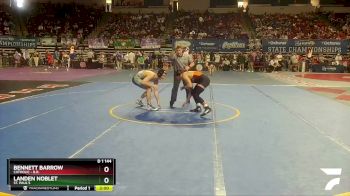 D 1 144 lbs Champ. Round 2 - Landen Noblet, St. Paul`s vs Bennett Barrow, Catholic - B.R.