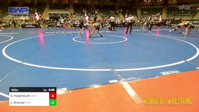 80 lbs Consi Of 16 #2 - Adam Hagenbuch, American Dream Wrestling Club vs Jett Brenner, Grindhouse