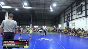 157 lbs Placement Matches (8 Team) - Porter Gruner, HEADHUNTERS WRESTLING CLUB vs Alek Martinez, RALEIGH AREA WRESTLING