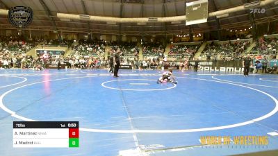 70 lbs Consi Of 16 #2 - Angelo Martinez, Nebraska Wrestling Academy vs Jessen Madrid, BullTrained