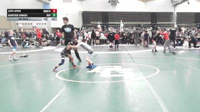 53 lbs Rr Rnd 1 - Levi Aten, SAVAGE Wrestling Academy - K3 vs Hunter Singh, Revival Oange