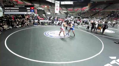 285 lbs Wyatt Ferguson, MDWA - Mount Diablo Wrestling Association vs Fabian Martinez, SCVWA - Santa Clara Valley Wrestling Association