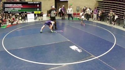 86 lbs Champ. Round 1 - Conner Holman, Champions Wrestling Club vs Zachary Minich, Southern Utah Elite