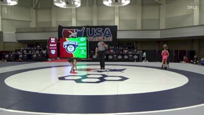 53 lbs Cons. Quarters - Lucille Katz, Michigan Revolution Wrestling Club vs Davee Jo Brooks, The Best Wrestler