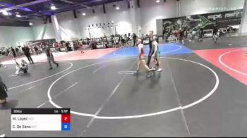 95 lbs Final - Michael Lopez, Mile High WC vs Charlie De Sena, Riptide Wrestling