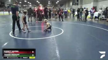 55 lbs Champ. Round 1 - Tanner Needham, Vicksburg Bulldog WC vs Everett Waters, L`Anse Creuse WC