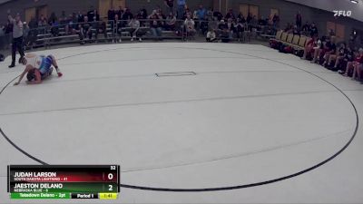 168 lbs Round 1 (8 Team) - Judah Larson, South Dakota Lightning vs Jaeston Delano, Nebraska Blue