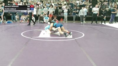 Quarterfinal - Natalie Andrade, Estebuilt Wrestling Club vs Olivia Anello, Patchogue-Medford