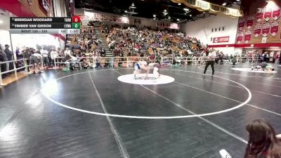 150 lbs Champ. Round 2 - Timber Van Gieson, Lyman vs Brendan Woodard, Torrington