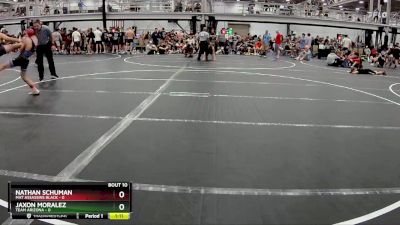 98 lbs Round 3 (8 Team) - JAXON MORALEZ, Team Arizona vs Nathan Schuman, Mat Assassins Black