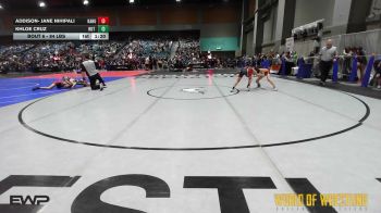 84 lbs Quarterfinal - Addison- Jane Nihipali, Kahuku Wrestling Club vs Khloe Cruz, Hot Shots Wrestling