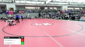 120 lbs Quarterfinal - Mason Hallstrom, Foran vs Hunter Sanchez, Lyman Mem/Windham Tech