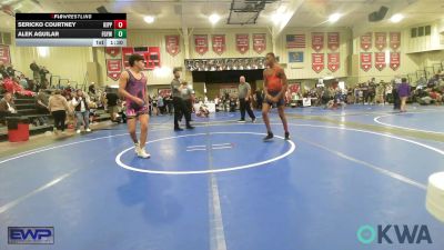 140 lbs Semifinal - Sericko Courtney, KIPP TULSA vs Alek Aguilar, Fort Gibson Youth Wrestling