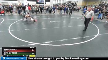 120 lbs Champ. Round 3 - Co`ji Campbell, WI vs Conner Roach, MO