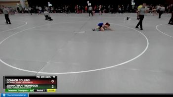 77 lbs Quarterfinal - Johnathan Thompson, Sebolt Wrestling Academy vs Connor Collins, Backyard Brawlers Midwest