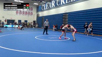 JV-2 lbs Round 3 - Bryson Reimers, Grinnell vs Dalton Sherman, Williamsburg